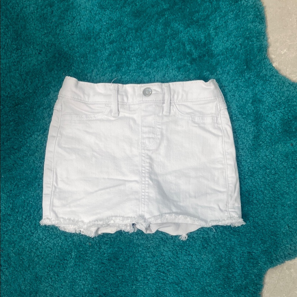 White Denim Skort
